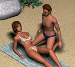 Really hot sand XXX Porn Game